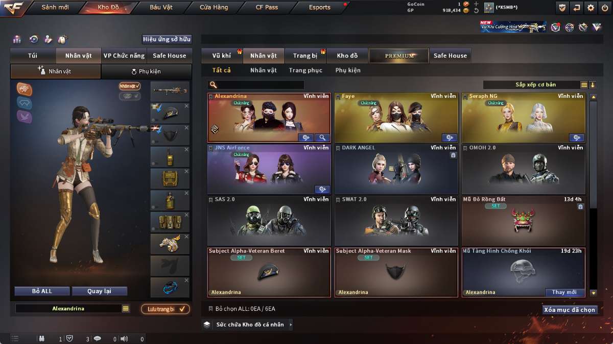 shop acc cf uy tin gia re
